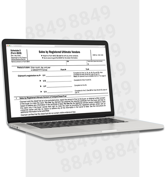 Form 8849 services